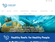 Tablet Screenshot of healthyreefs.org